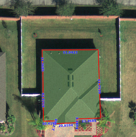 Measuring buildout area