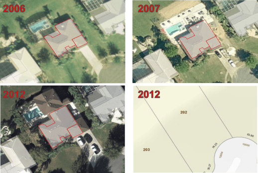 Example of building sketch overlays